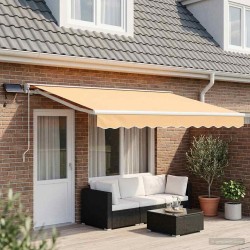 Cadre de store manuel avec LEDs Sable 4,5 × 3,5 m 644177644177