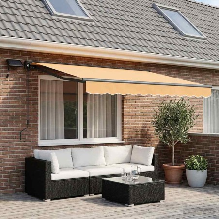 Cadre de store manuel avec LEDs Sable 3 x 2,5 m 644179644179