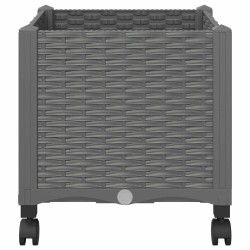 Jardinière avec Roues Gris clair 40 x 40 x 48 cm PP 644184644184