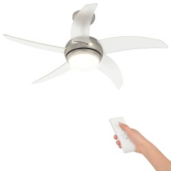 Ventilateur de plafond avec lumière et télécommande Ø 110 cm 644186644186