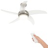 Ventilateur de plafond avec lumière et télécommande Ø 110 cm 644186644186