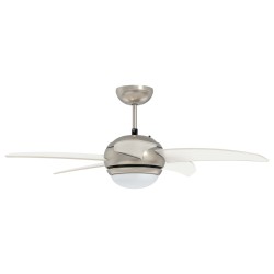Ventilateur de plafond avec lumière et télécommande Ø 110 cm 644186644186