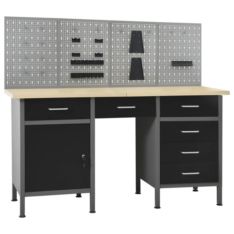 Établi avec 4 panneaux muraux 644193644193