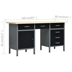 Établi avec 4 panneaux muraux 644193644193
