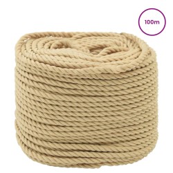 Corde de bateau 100 m 0.6 Naturel PP 644195644195