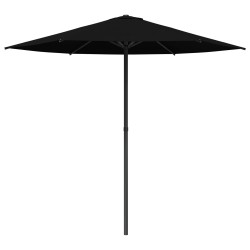 Parasol de jardin 230 x 230 cm Polyester Rectangulaire Noir 644199644199