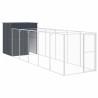 Niche pour chien avec cour anthracite 165x659x181 cm 644202644202
