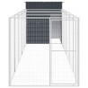 Niche pour chien avec cour anthracite 165x659x181 cm 644202644202