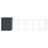 Niche pour chien avec cour anthracite 165x659x181 cm 644202644202