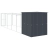 Niche pour chien avec cour anthracite 165x659x181 cm 644202644202