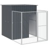 Niche pour chien avec cour anthracite 165x659x181 cm 644202644202