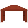 Pavillon 4 × 3 m Terre cuite Polyester et Acier 190 gsm 644203644203