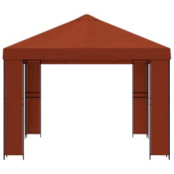 Pavillon 4 × 3 m Terre cuite Polyester et Acier 190 gsm 644203644203