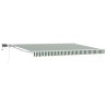 Cadre de store manuel avec LEDs Vert et blanc 4 × 3 m 644208644208