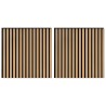 Panneaux muraux 2 pcs Naturel 60,5 x 60 cm 644214644214