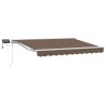 Cadre de store manuel avec LEDs Taupe 4 × 3 m 644215644215