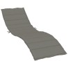Coussin de chaise longue gris foncé mélangé 200x60x4 cm tissu 644216644216