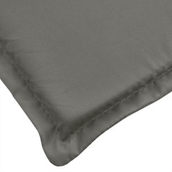 Coussin de chaise longue gris foncé mélangé 200x60x4 cm tissu 644216644216