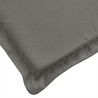 Coussin de chaise longue gris foncé mélangé 200x60x4 cm tissu 644216644216