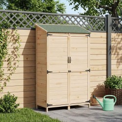 Abri de jardin Naturel 106,5 x 56 x 176 cm Bois de Sapin Massif 644227644227
