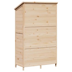 Abri de jardin Naturel 106,5 x 56 x 176 cm Bois de Sapin Massif 644227644227