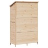 Abri de jardin Naturel 106,5 x 56 x 176 cm Bois de Sapin Massif 644227644227