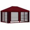 Abri de jardin avec parois 4 × 3 m Bordeaux Polyester et Acier 644229644229