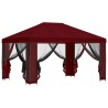 Abri de jardin avec parois 4 × 3 m Bordeaux Polyester et Acier 644229644229