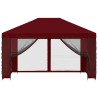 Abri de jardin avec parois 4 × 3 m Bordeaux Polyester et Acier 644229644229
