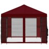Abri de jardin avec parois 4 × 3 m Bordeaux Polyester et Acier 644229644229