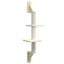 Arbre à chat mural avec griffoir crème 108 cm 644230644230