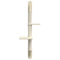 Arbre à chat mural avec griffoir crème 108 cm 644230644230