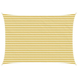 Voile d'ombre Jaune et blanc 3,5 x 5 m HDPE 644235644235