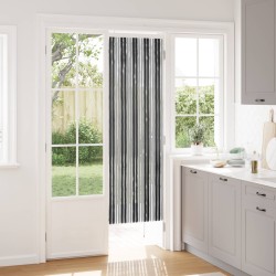 Rideau anti-insectes en chenille Gris et Noir 56 x 185 cm 644241644241