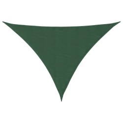 Voile parasol tissu oxford triangulaire 5x6x6 m vert foncé 644242644242