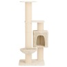 Arbre à chat avec poteaux à griffer en sisal Crème 137 cm 644244644244