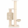 Arbre à chat avec poteaux à griffer en sisal Crème 137 cm 644244644244
