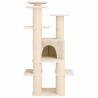 Arbre à chat avec poteaux à griffer en sisal Crème 161 cm 644245644245