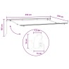 Auvent rétractable 2 pc Gris clair et blanc 3,5 x 2,5 m 644246644246