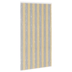 Rideau anti-insectes en chenille Gris et Beige 118 x 220 cm 644247644247
