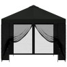 Abri de jardin avec parois 3 x 3 m Noir Polyester et Acier 644264644264