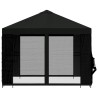 Abri de jardin avec parois 3 x 3 m Noir Polyester et Acier 644264644264