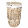 Panier à linge avec couvercle 2 pcs Gris naturel Rattan Kubu 644266644266