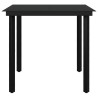 Ensemble à manger de jardin coussins 3 pcs Résine tressée Verre 644278644278