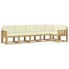 Ensemble de canapés d'extérieur 6 pcs Blanc et crème Polyester 644282644282