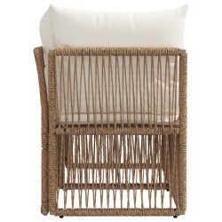 Canapé de jardin 2-Nombre de places Beige polyrotin 644289644289