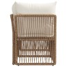 Canapé de jardin 2-Nombre de places Beige polyrotin 644289644289