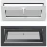 Fenêtre de sous-sol RISOR 90 x 40 cm PVC et verre Anthracite 644290644290
