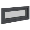 Fenêtre de sous-sol RISOR 90 x 40 cm PVC et verre Anthracite 644290644290