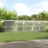 Cage à poules 4 pcs Argenté 800 x 200 x 200 cm Acier et PE 644292644292
